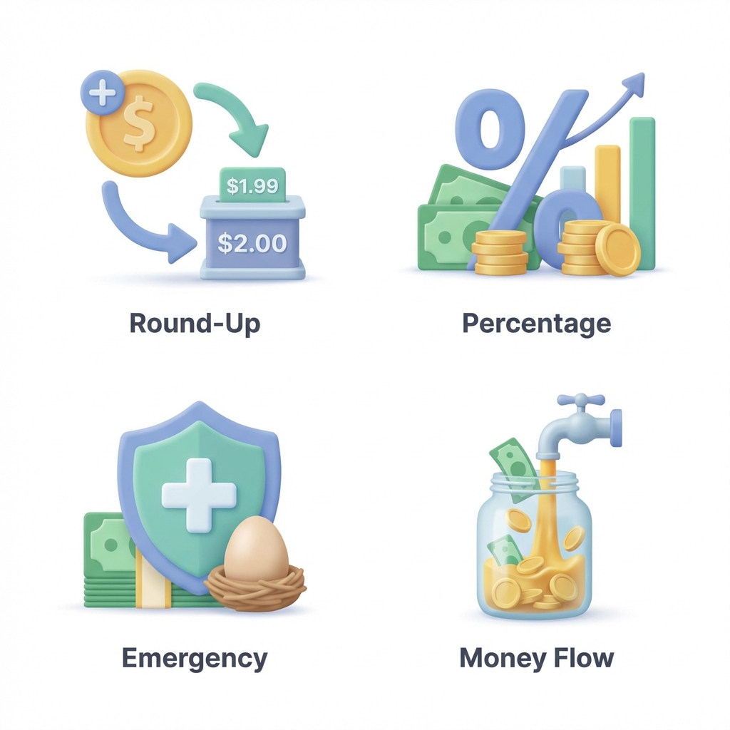 Խնայողության ռազմավարությունների պատկերակներ
